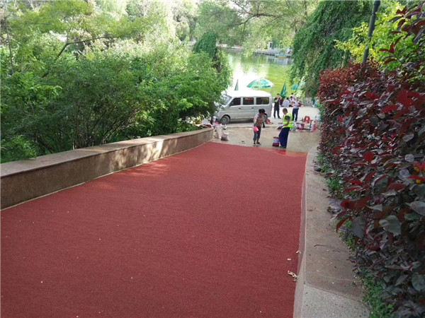 梁平彩色路面施工